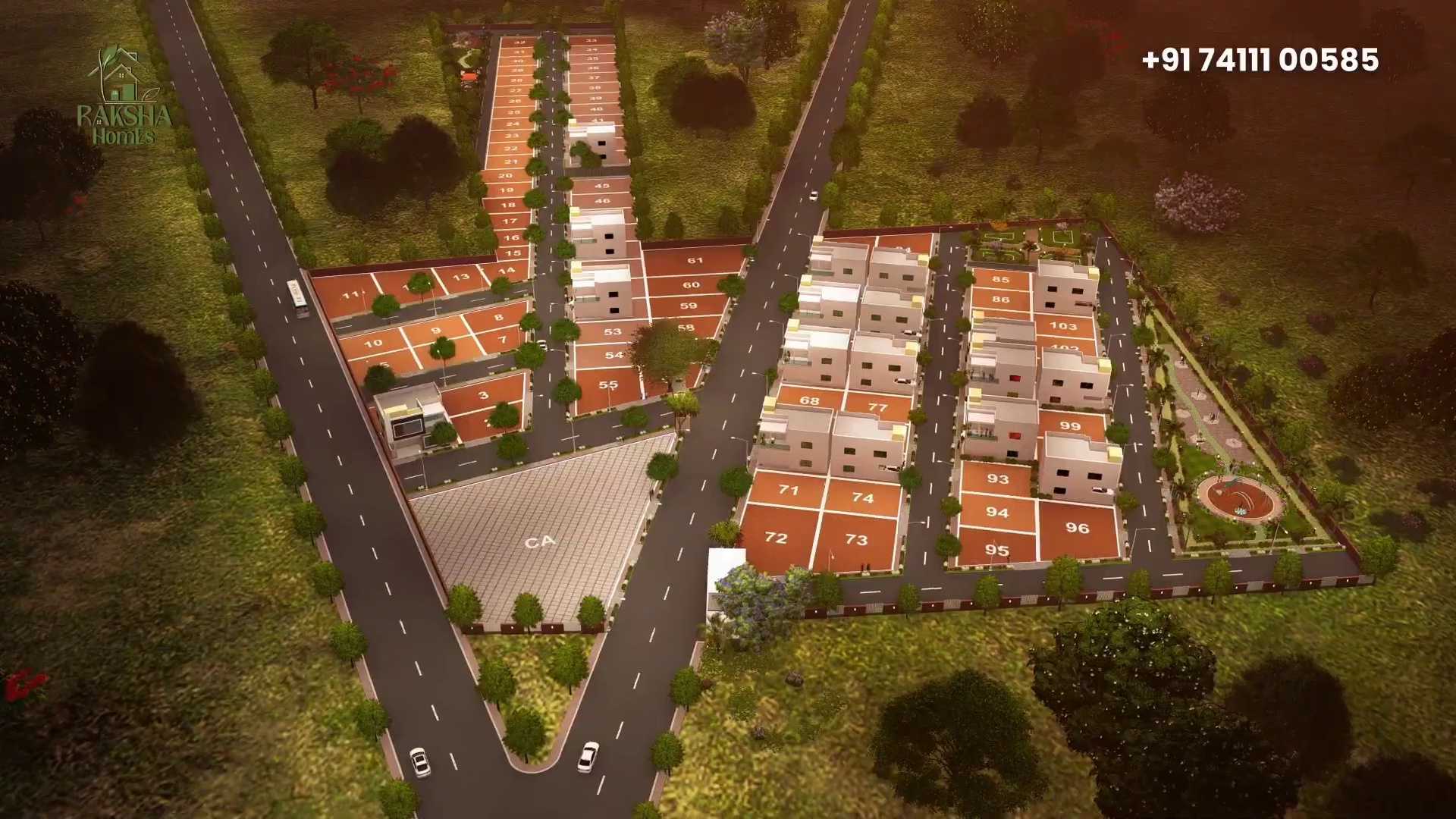 Raksha Homes Night View