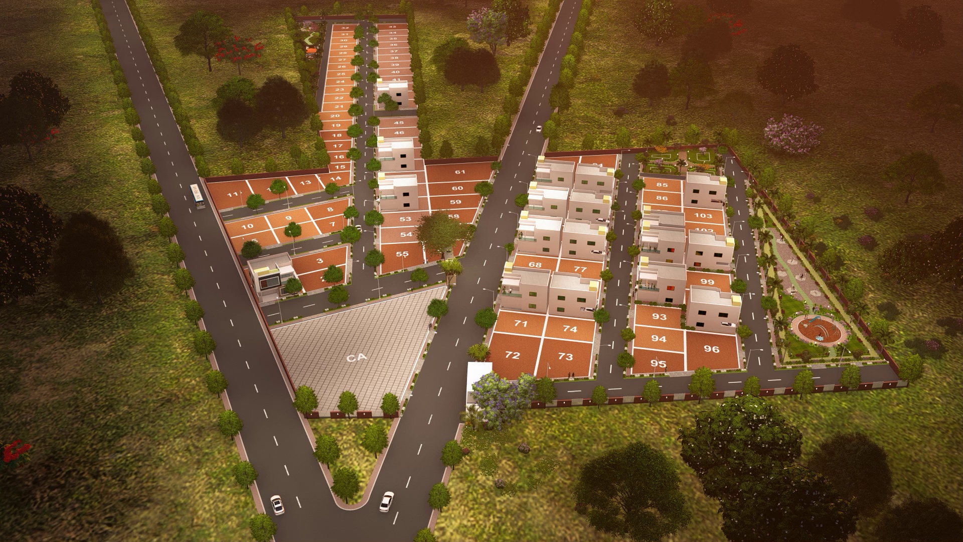 Raksha Homes Night View